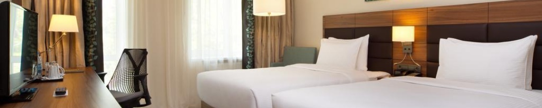 Номер стандарт с 2 односпальными кроватями в Hilton Garden Inn Moscow New Riga