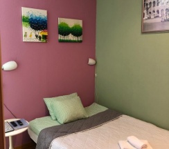 Двухместная комната с собственной мини - кухней для 2 взрослых / Single or Twin room with private mini - kitchenette в Pio
