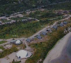 АРК-шале ПРЕМИУМ (Губернаторский) 1 DBL 2 SNGL 1line (sea view) в Titovka arctic river park