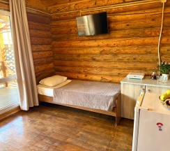 1–комнатный 5-местный Домик с мини-кухней и террасой в Кокос