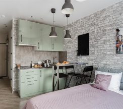 Grey - 2х местные апартаменты-студия у Ботанического сада (13 этаж) в Smart Lofts Moscow