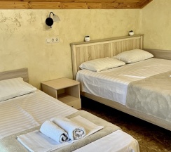 Семейный номер Classic с балконом и с красивым видом из окна в Green line