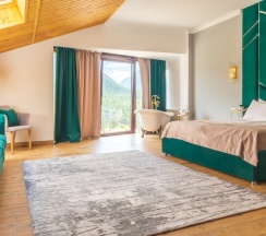 Двухместный семейный номер Deluxe с красивым видом из окна двуспальная кровать в Grand shale