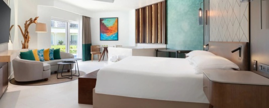 Двухместный полулюкс Swim-Up (двуспальная кровать) в Отель Hyatt Vivid Playa Del Carmen