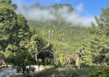 Двухместный коттедж двуспальная кровать в Chiang Dao Roundhouses