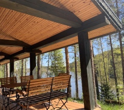 Коттедж премиум (Зелёный дом) в Forrest Lodge Karelia