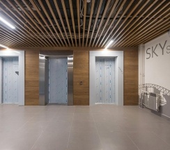 Апартаменты улучшенные с 1 двуспальной кроватью в Sky inn color
