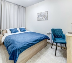 Улучшенная двухместная комната с 1 кроватью и собственной ванной комнатой в МК Распутина