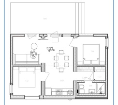 Дом с двумя спальнями и купелью в Opushka house Новожилово