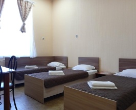 Кровать в 4-местном общем номере в Smart Hotel KDO Оренбург