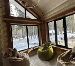 Сруб Большой с красивым видом из окна в Wood palace