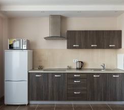 Апартаменты Superior c 1 комнатой с балконом и с красивым видом из окна в Комплекс апартаментов Комфорт