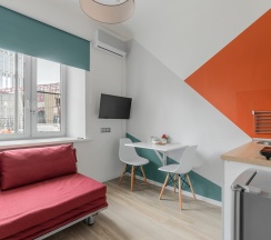 1-комнатные апартаменты студия 14-1 в Good Room Guru (Гуд Рум Гуру) на улице Земляной вал