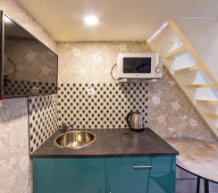 Двухместные апартаменты Дуплекс (двуспальная кровать) в Apartaments Chernoe Derevo 