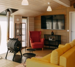 Барнхаус Люкс с банным чаном в Лес&Сад