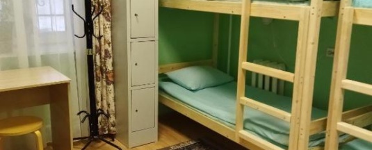 Кровать в общем номере с 4 двухъярусными кроватями (общие удобства) в Гагарин