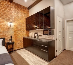 Семейная студия с мини-кухней в Jazzclub