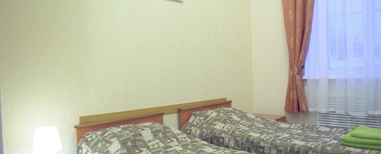 Номер эконом стандарт с 2 односпальными кроватями в Ганза
