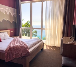 Двухместный номер с двуспальной кроватью с видом на море в Relax Kudepsta