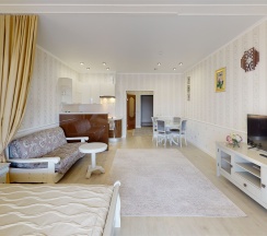 Апартаменты-студио с балконом для четверых в Лиенталь