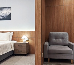 Апартамент ЭДЕЛЬВЕЙС - студия с панорамой на горы в Панорама Ачишхо