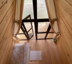 A-frame 3-х местный с душем и санузлом в Зеленый колобок