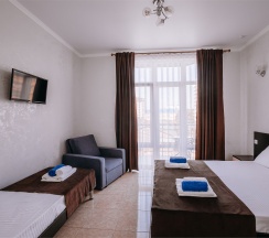 Люкс с 2 спальнями (первая комната проходная) в Космос