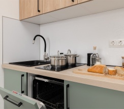 Cruise - премиум-апартаменты с отдельной спальней около м.Сокол (8 этаж, до 5 гостей) в Smart Lofts Moscow