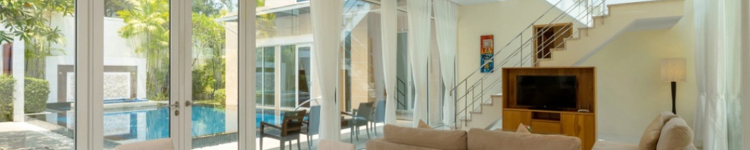 Вилла с бассейном с кухней с 4 комнатами в Splash Beach Resort