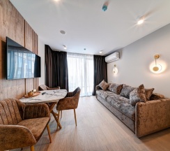 Duplex с видом на море и бассейн в Лучезарный Резорт