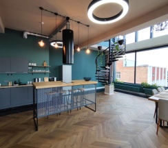 Апартаменты с 3 комнатами с балконом и с красивым видом из окна в Апарт-отель Residence Graphite