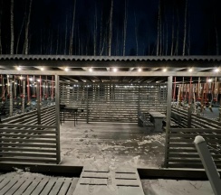 Стандартный дом с 2 спальнями, беседкой и мангалом в Мы дома-Зеркальный лес