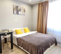 Апартаменты студия Домодедово, Южнодомодедовская улица, 17 в Runway Apartments на улице Южнодомодедовская 17
