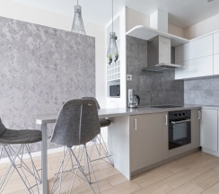 Номер Superior в Квартира на сутки Минск Маяк Метро 3 минуты Бесконтактное заселение Wi-Fi Кухня объединена с жилой зоной Отдельная спальня