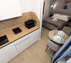 Апартаменты студия в MOKO Apartments (МОКО Апартментс) на улице Бахрушина 1 сектор 1