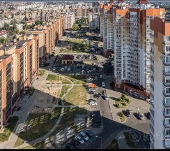 Люкс с 2 комнатами с балконом и с красивым видом из окна в Апартаменты Новые в центре Бреста