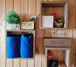 Номер с двумя раздельными кроватями и панорамным окном (вид на море) в Яндова губа