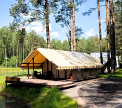 Дикий дом (палатка) в Конаково. Аэро