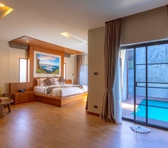 Двухместная вилла с 3 комнатами двуспальная кровать в The Phufa Waree Chiangrai Resort