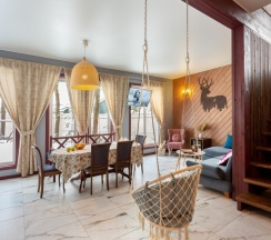 Коттедж《Тиффани делюкс》с сауной и "Банным чаном" (расположен в  Логиново) в Сканди хаус