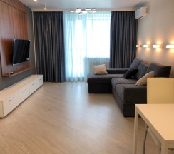 Апартаменты с гостиной и спальней с двуспальной кроватью в Sibgat Apartments