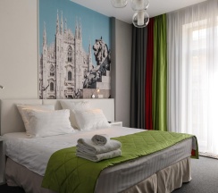 Комната делюкс с 1 двуспальной кроватью в Hotel design style