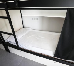 Кровать в общем номере в Hostel MYD La Latina