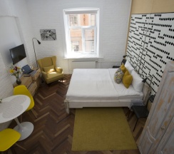 Номер Loft White с 1 двуспальной кроватью (2+1) в Loft&Home Apartments