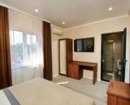 Двухместный полулюкс 2 этаж с балконом двуспальная кровать в Ninel