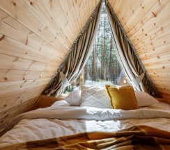 А-фрейм с террасой (dogs friendly) в Orsha River Club