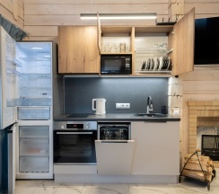 Дом из бруса с камином и баней из осины 4+2 в Snhaus