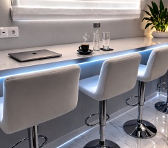 1-комнатные апартаменты с 1 двуспальной кроватью, 28.8 м², цокольный этаж в Апартаменты на Ветеранов