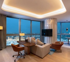 Двухместный люкс Corner c 1 комнатой двуспальная кровать в Hilton Tashkent City