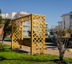Апартаменты стандарт с двуспальной кроватью кв. 102а в Deluxe apartments